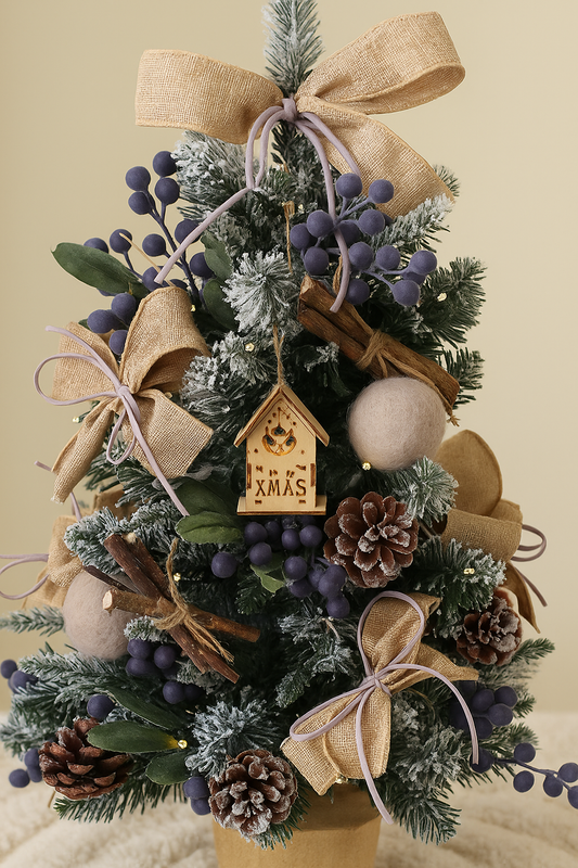Rustic Lavender Berry Christmas Tree
