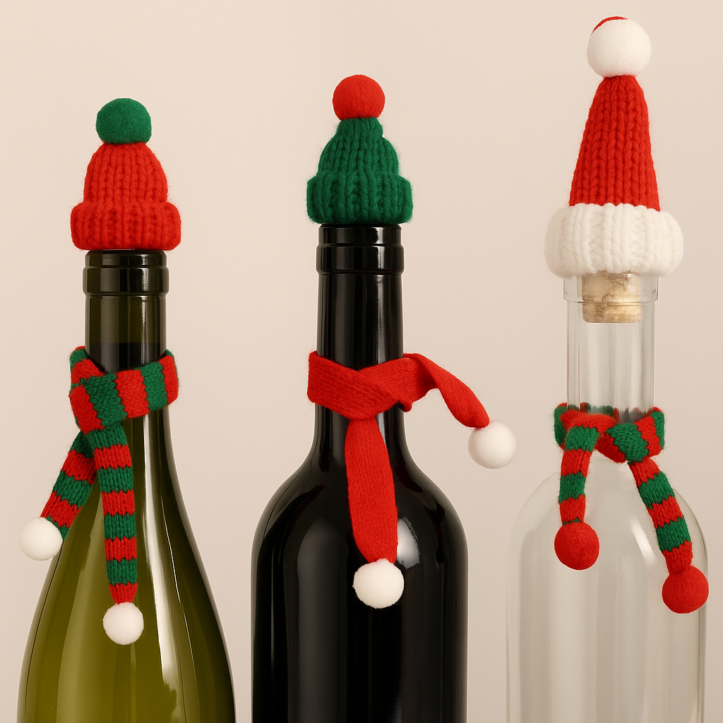 Mini Knit Christmas Hats