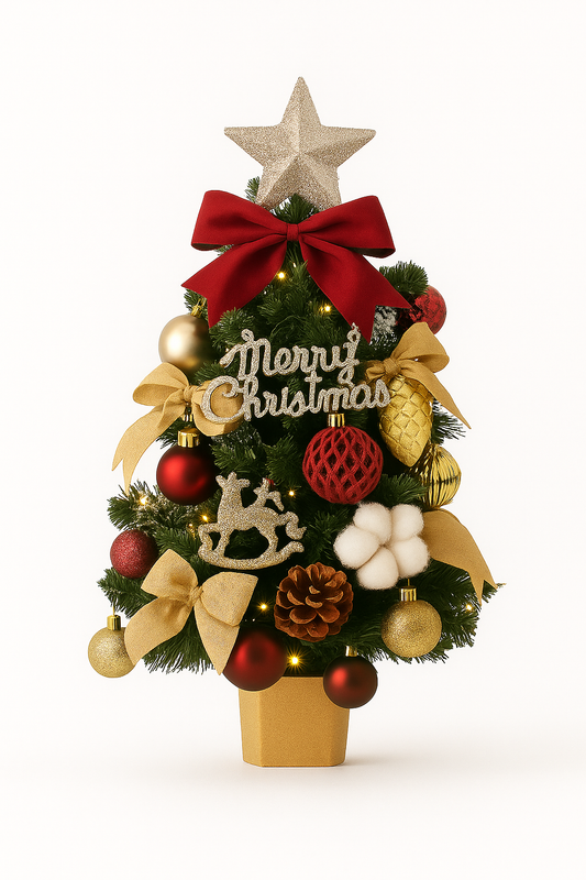 Mini Red & Gold Christmas Tree