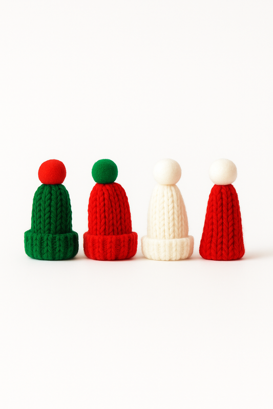Mini Knit Christmas Hats