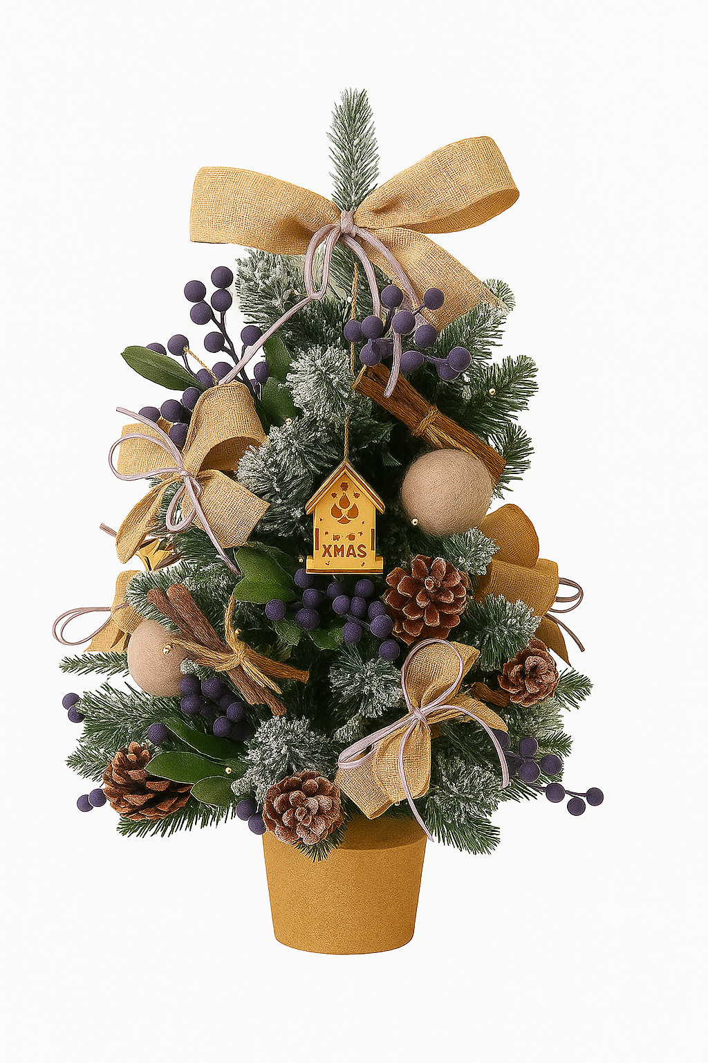 Rustic Lavender Berry Christmas Tree