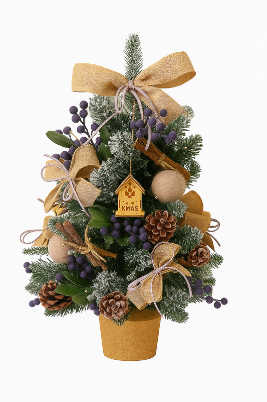 Rustic Lavender Berry Christmas Tree