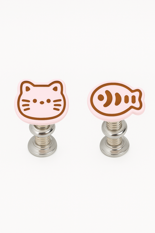 Cat & Fish Toilet Flush Button