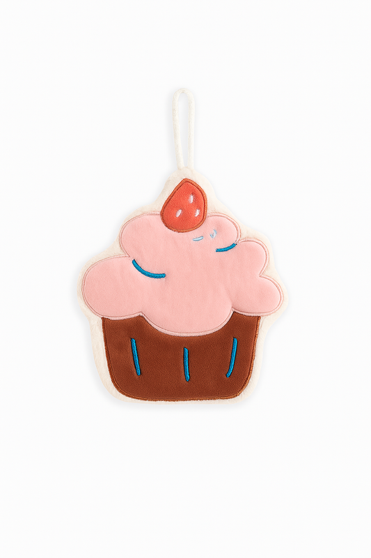Strawberry Cupcake Hanging Hand Towel