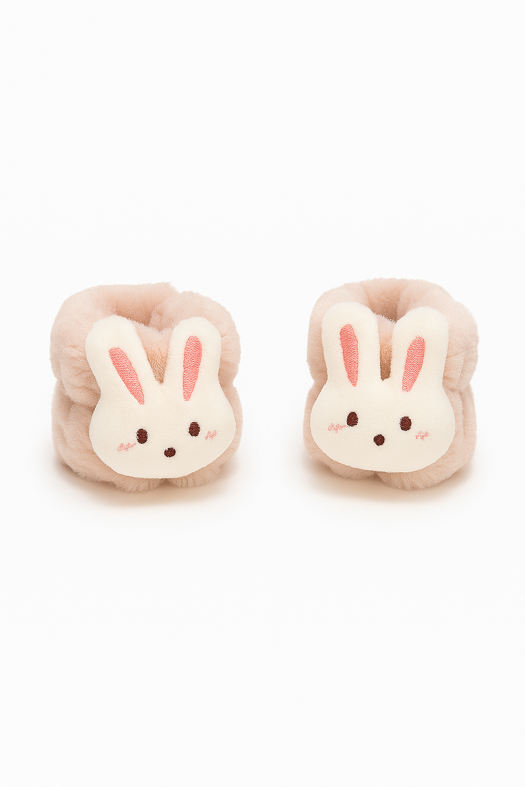 Cute Bunny Plush Wrist Washbands (Pair)