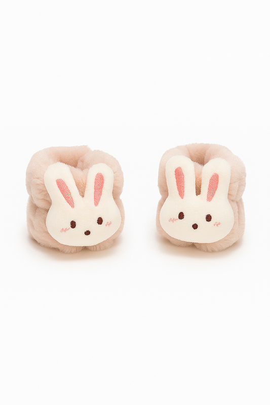 Cute Bunny Plush Wrist Washbands (Pair)
