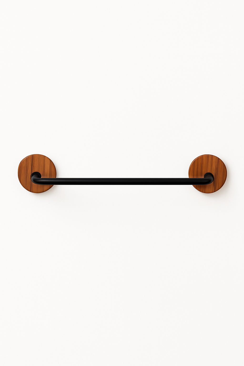 Minimalist Wood & Metal Hanging Bar
