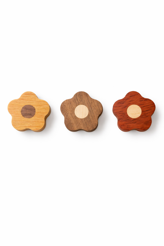 Flower Wooden Wall Hook