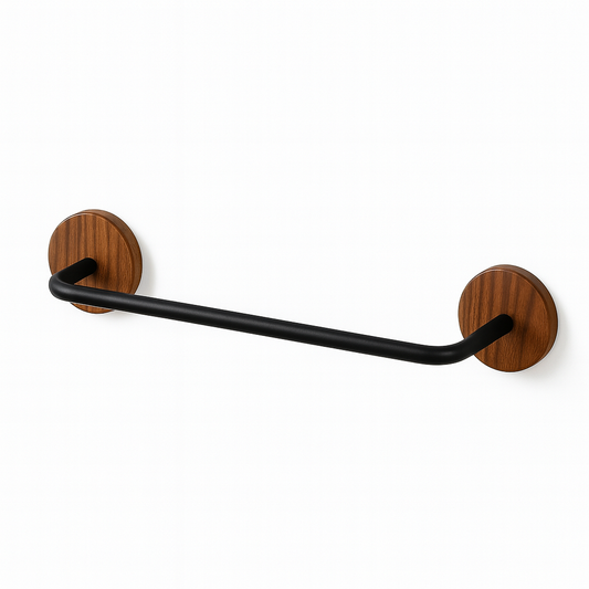 Minimalist Wood & Metal Hanging Bar