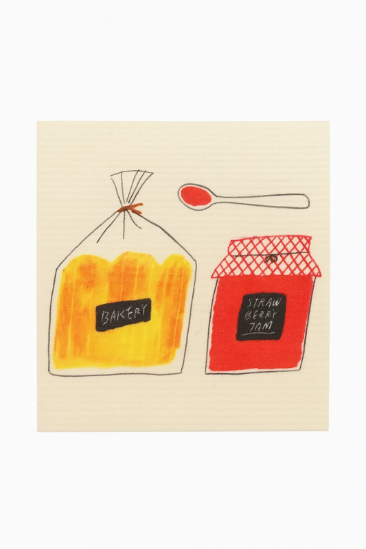 Cute Illustrated Dishcloth