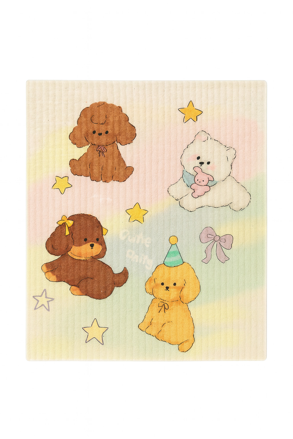 Cute Illustrated Dishcloth