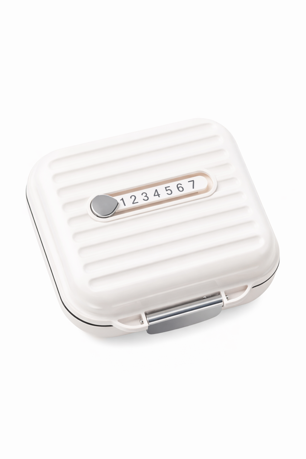 Portable Pill Storage Box with Number Dial