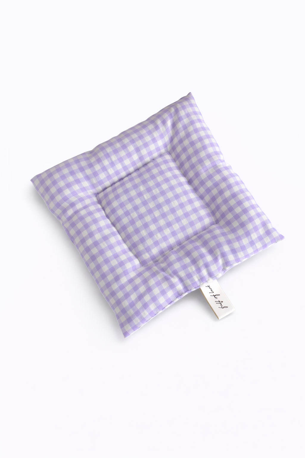 Soft Checkered Fabric Heat Pad Cushion